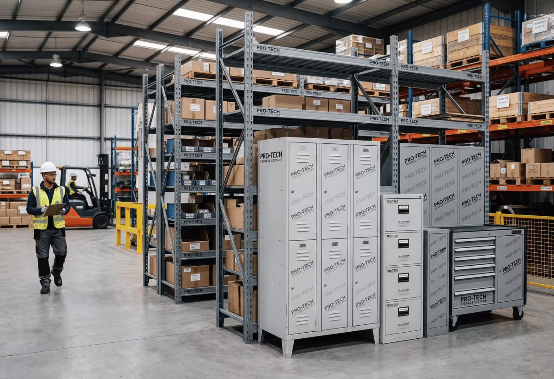 Branded storage steel panel