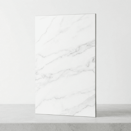 Carrara White marble steel sheet