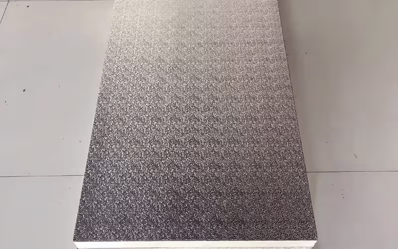 Foil faced steel panel