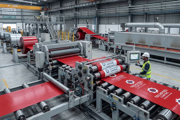 Logo steel coating line