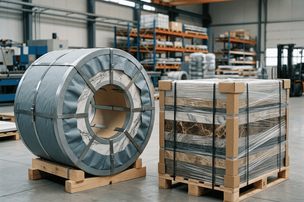 Marble steel export packaging