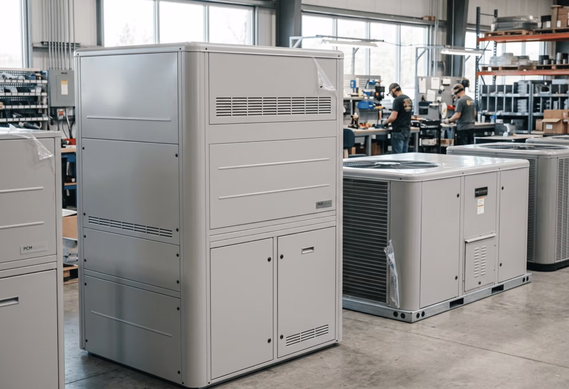 PCM HVAC equipment panels