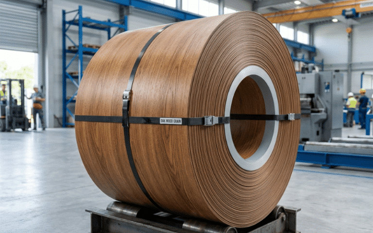 PVC wood grain steel coil