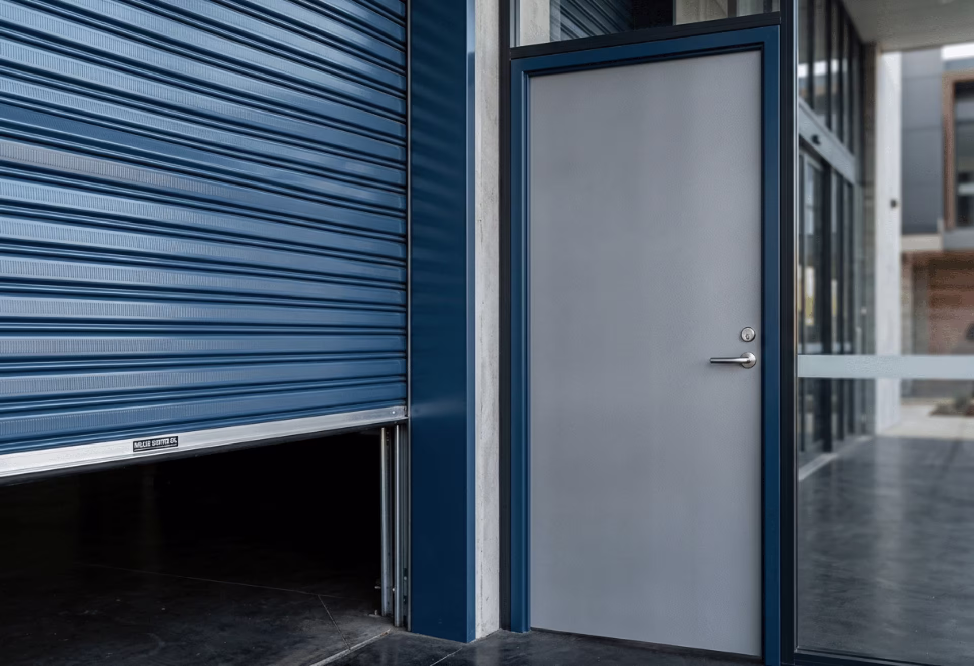 Roller shutter door and prepainted steel door skin panel made from formable PPGI steel