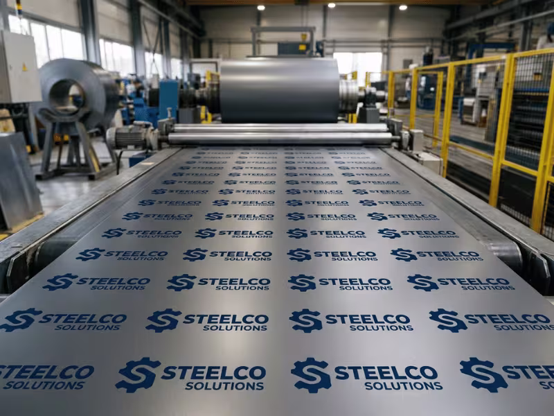 Single color logo steel