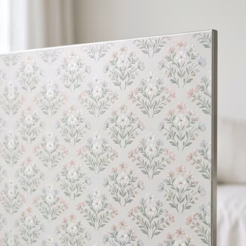 Small floral pattern steel panel