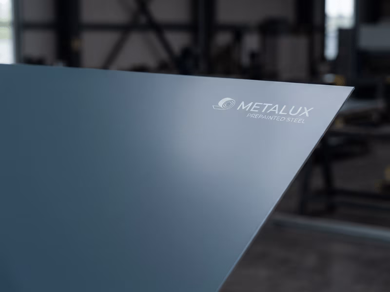 Smooth logo printed steel