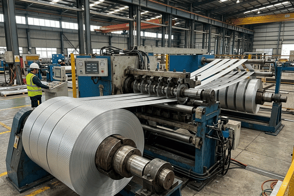 Aluminum coil slitting