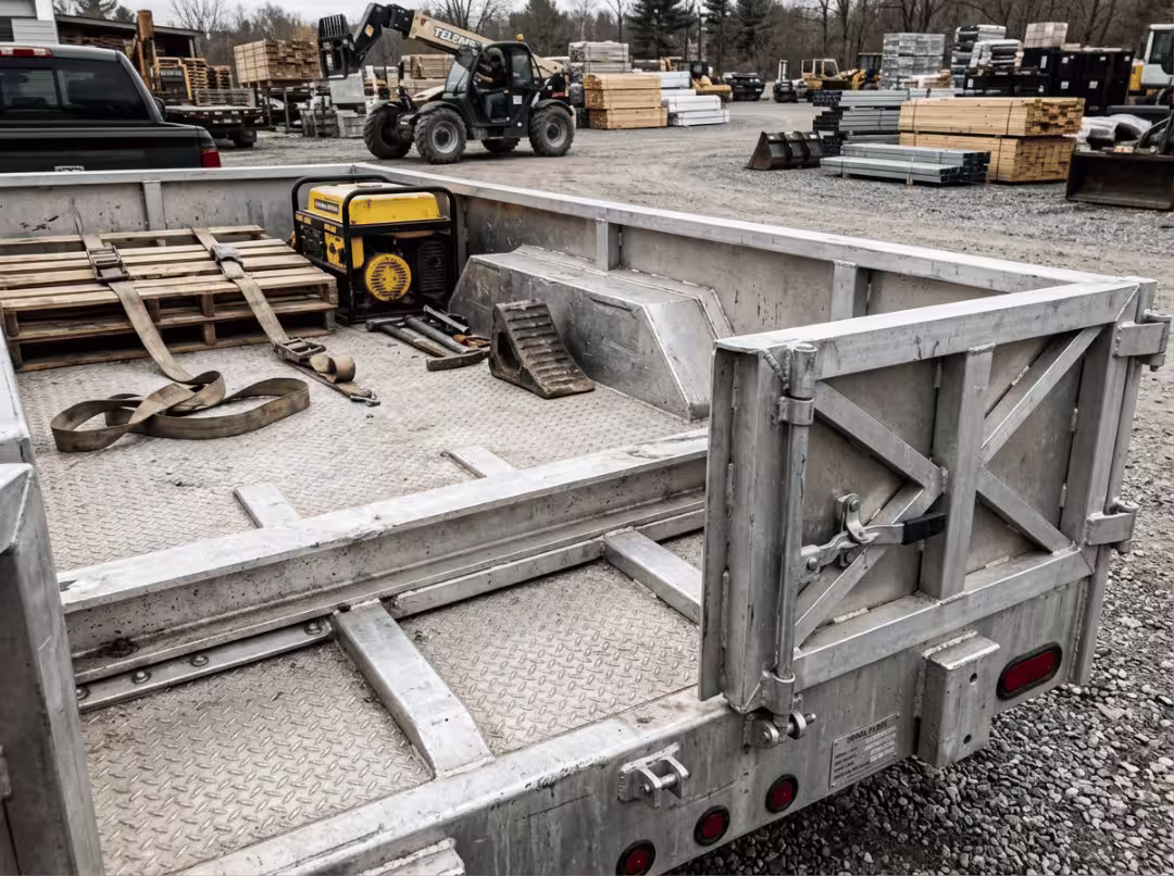 Aluminum trailer floor application Aluminum trailer floor application
