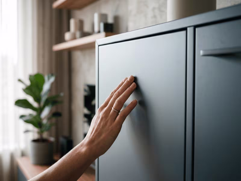 Anti fingerprint furniture panel