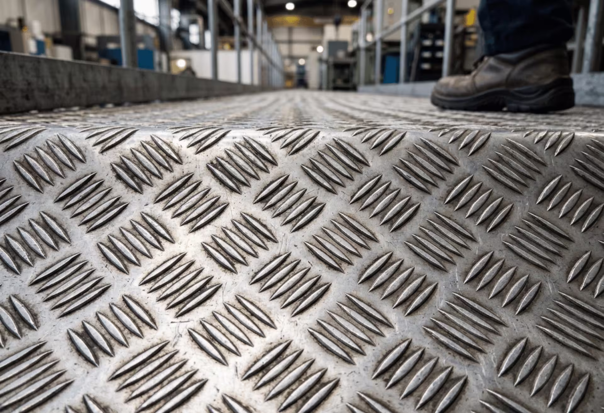 Anti slip aluminum floor