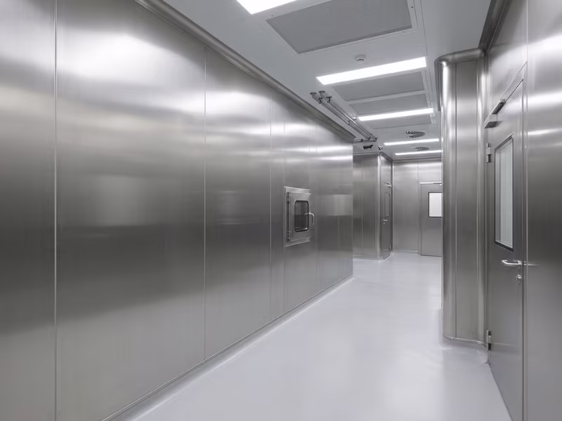 Antibacterial cleanroom panels