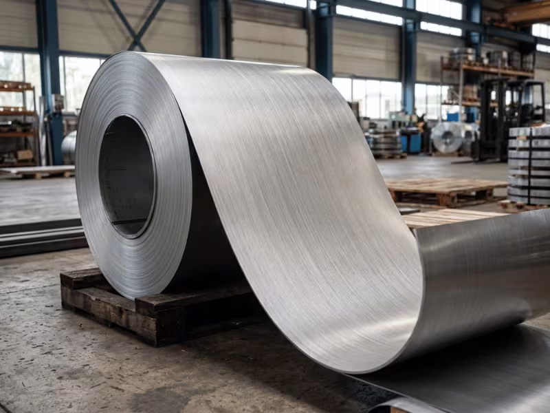Brushed hairline PET steel coil