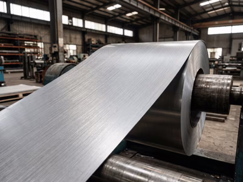 Brushed hairline PVC steel coil
