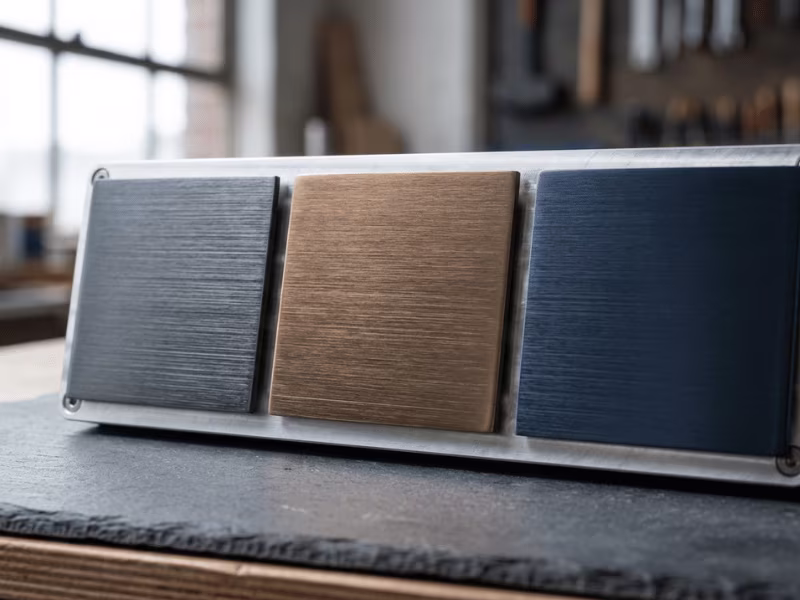 Brushed stainless finish