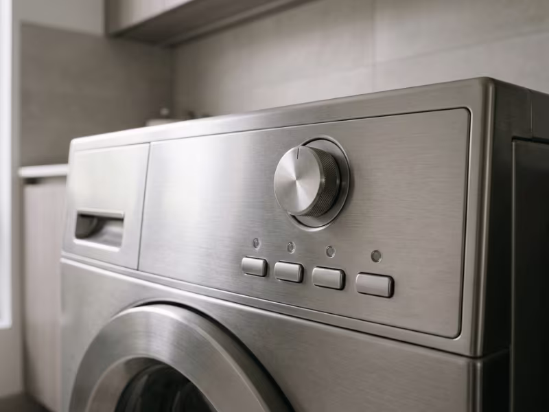 Brushed washer panel