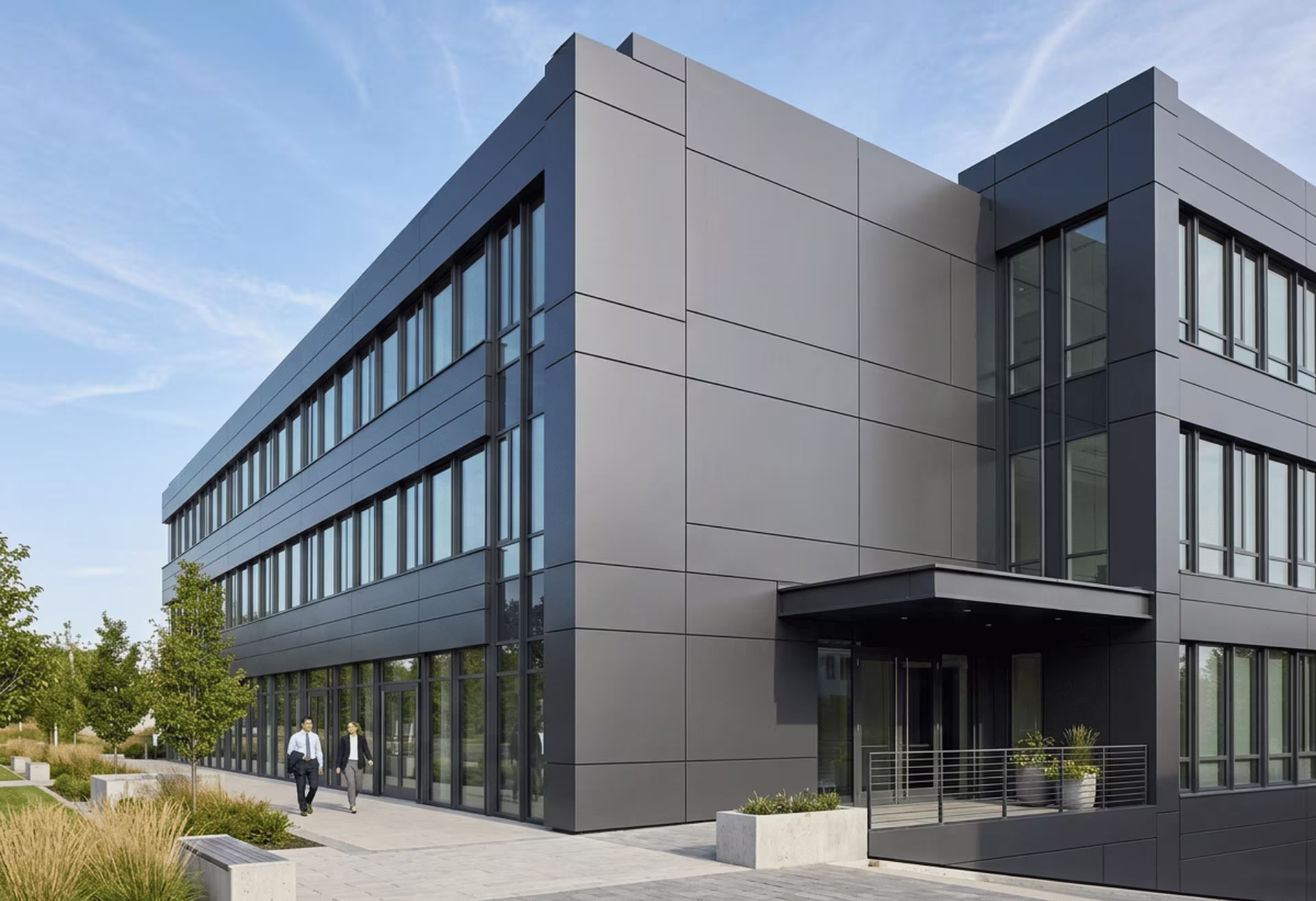 Commercial facade cladding