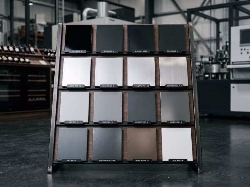 Custom color cabinet panels