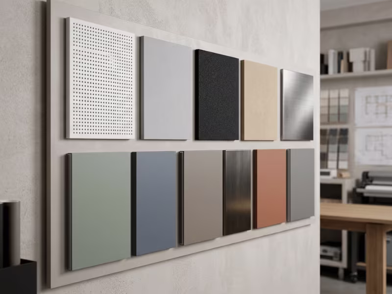 Custom color ceiling panels