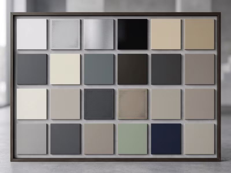 Custom color ceiling panels