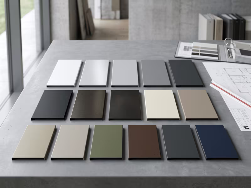 Custom color cladding panels