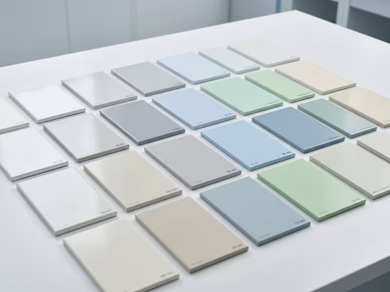 Custom color cleanroom panels
