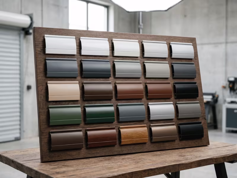 Custom color shutter slats