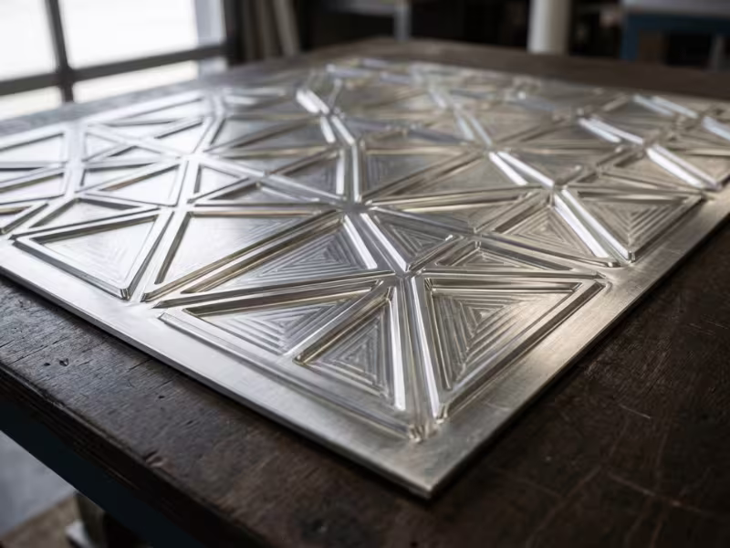 Custom embossed aluminum