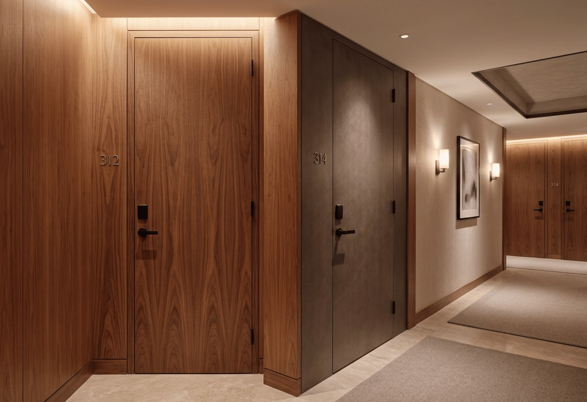Decorative hospitality doors