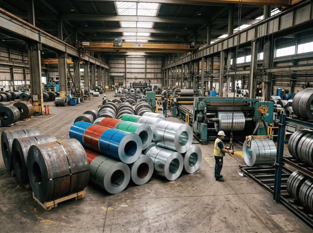 Different steel coil types Different steel coil types