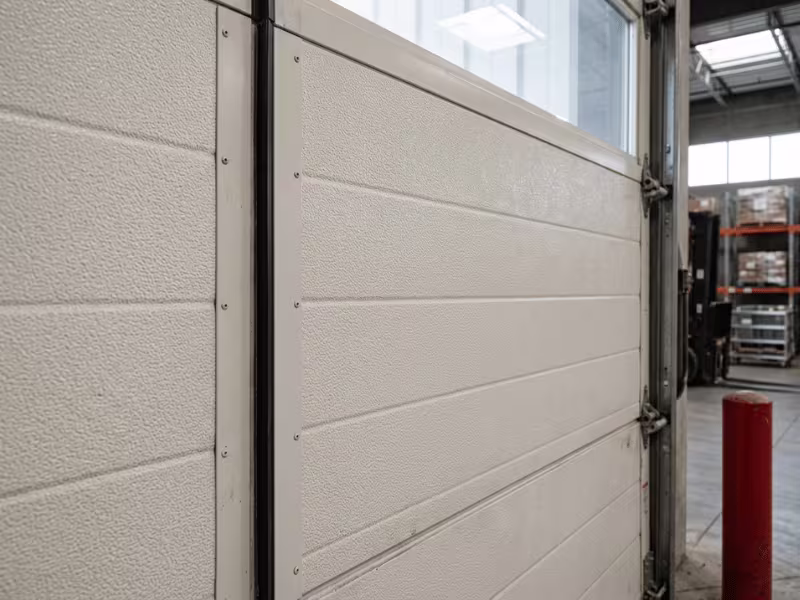 Embossed industrial door panels
