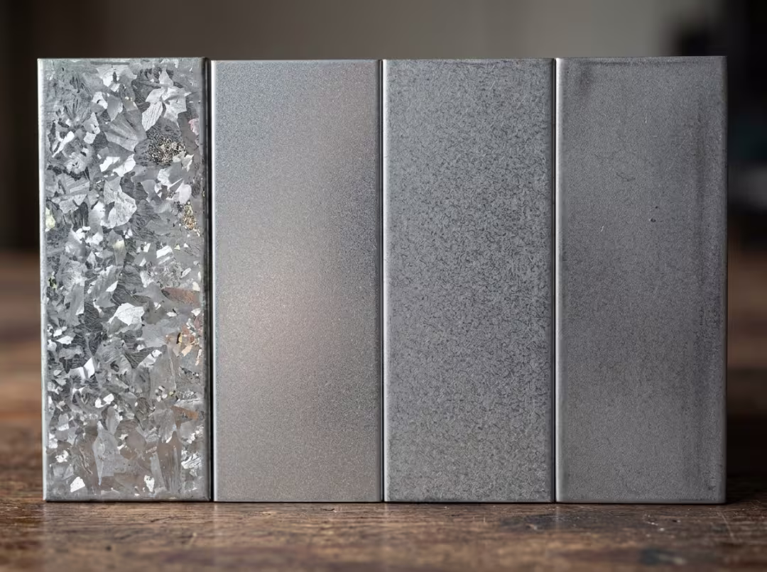 Four metallic coating types compared Four metallic coating types compared