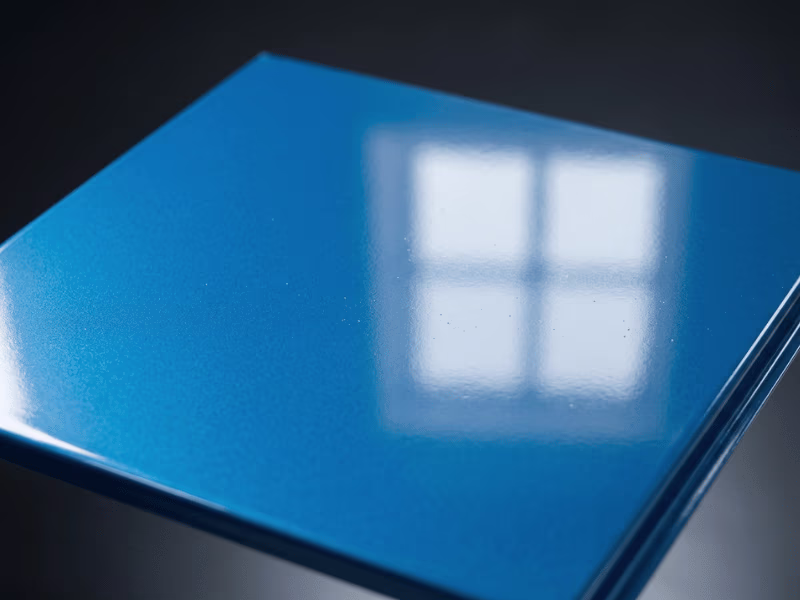 Glossy reflective PPGL steel panel