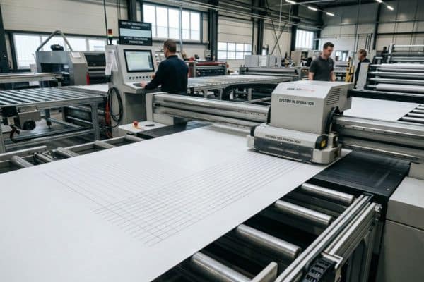 Gridline board steel printing