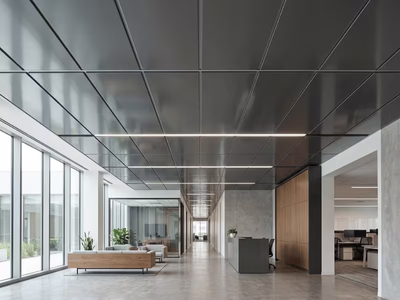 High gloss ceiling panels