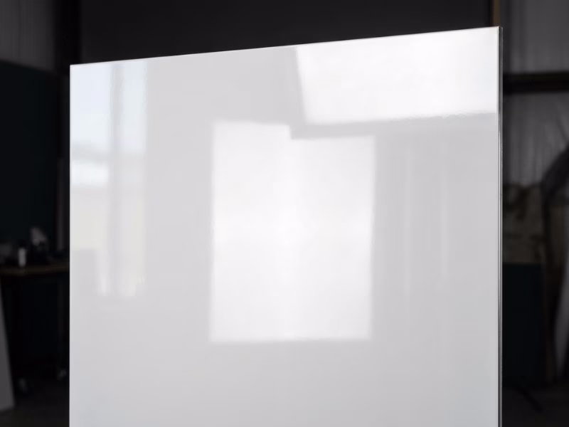 High gloss reflective PPCR steel sheet