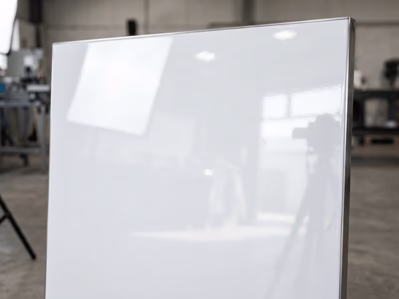 High gloss reflective coated steel sheet