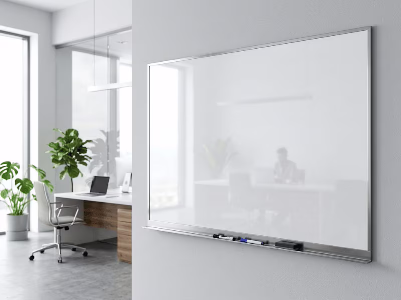 High gloss whiteboard steel panel