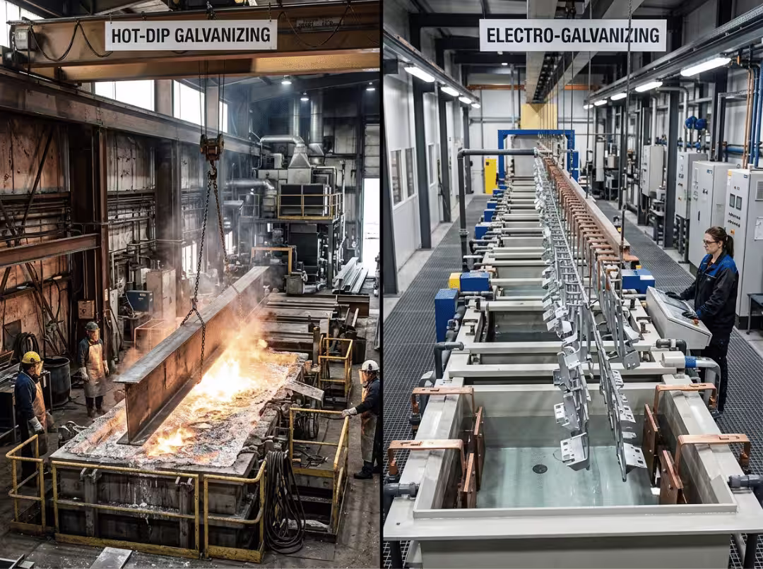 Hot dip vs electro galvanizing Hot dip vs electro galvanizing