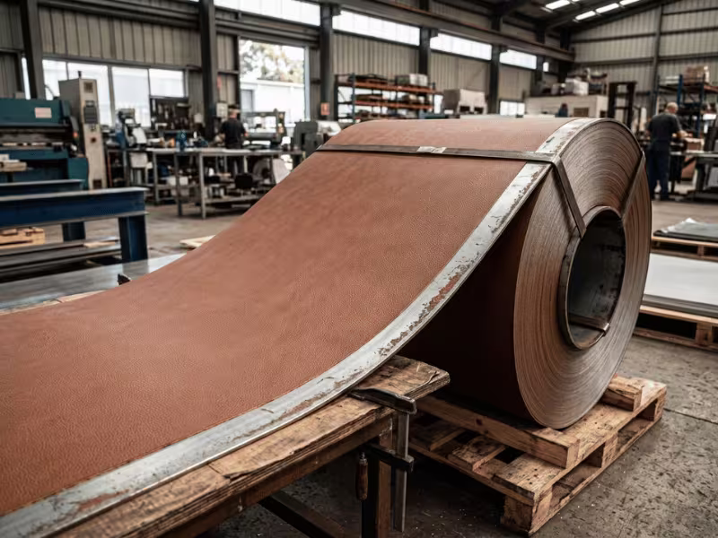 Leather texture PVC steel coil
