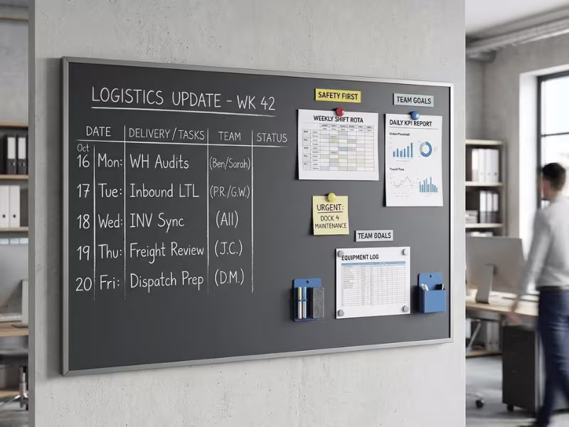 Magnetic chalkboard board
