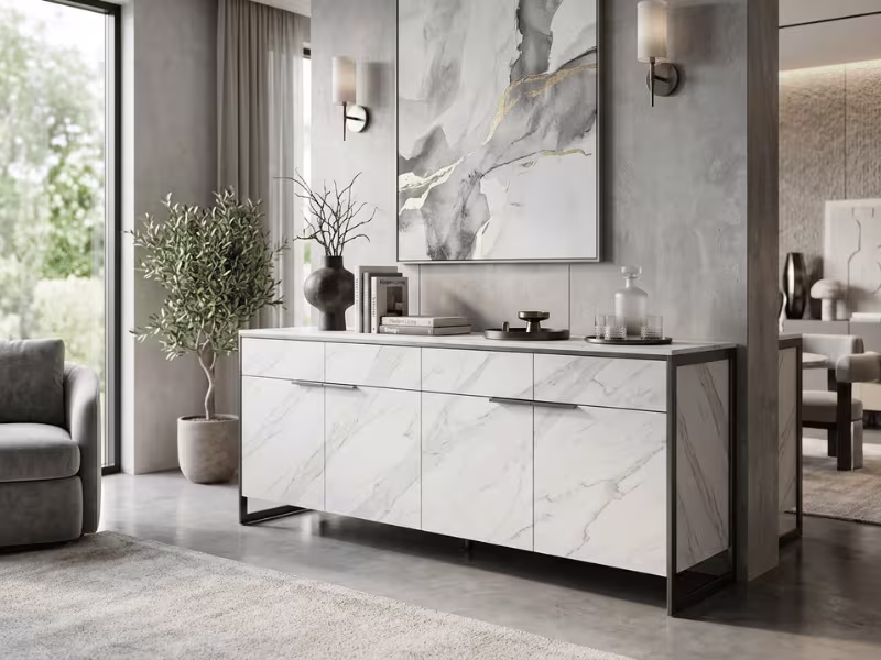 Marble pattern furniture panels