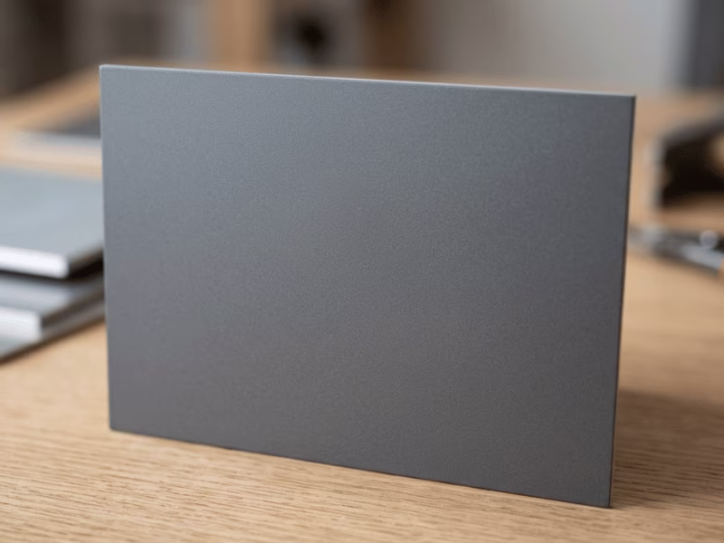 Matte aluminum finish
