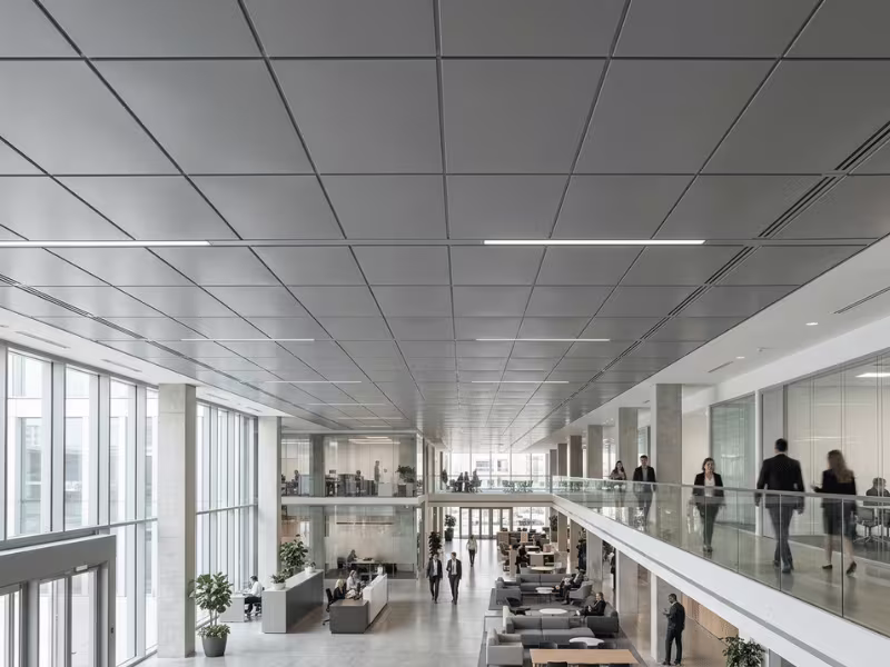 Matte ceiling panels