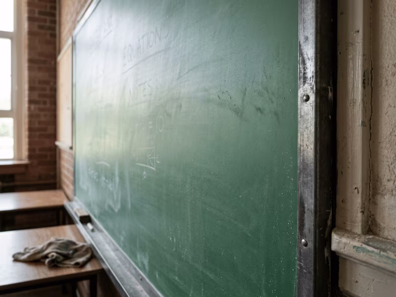 Matte green chalkboard steel sheet