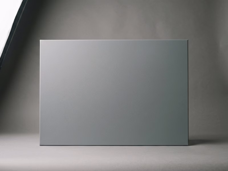 Matte grey PPGI panel with soft lighting