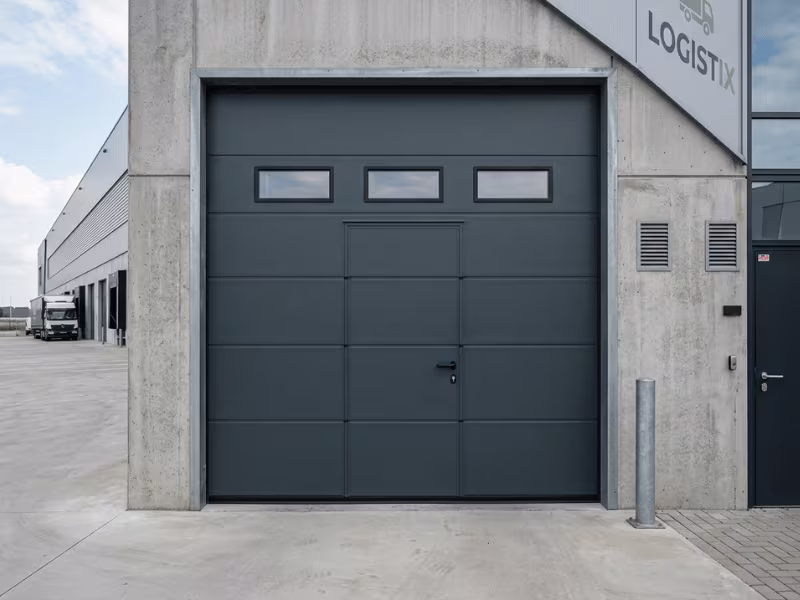 Matte industrial door panels