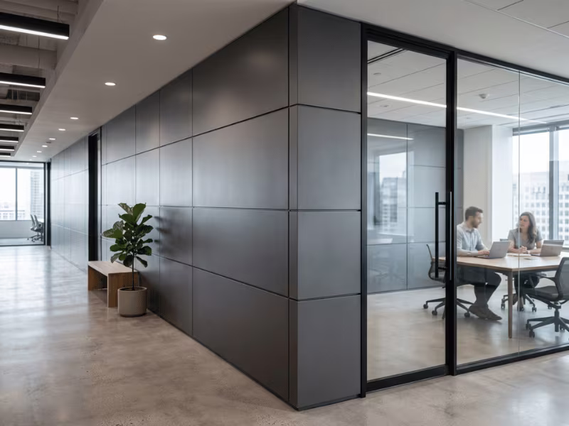 Matte wall panel finish