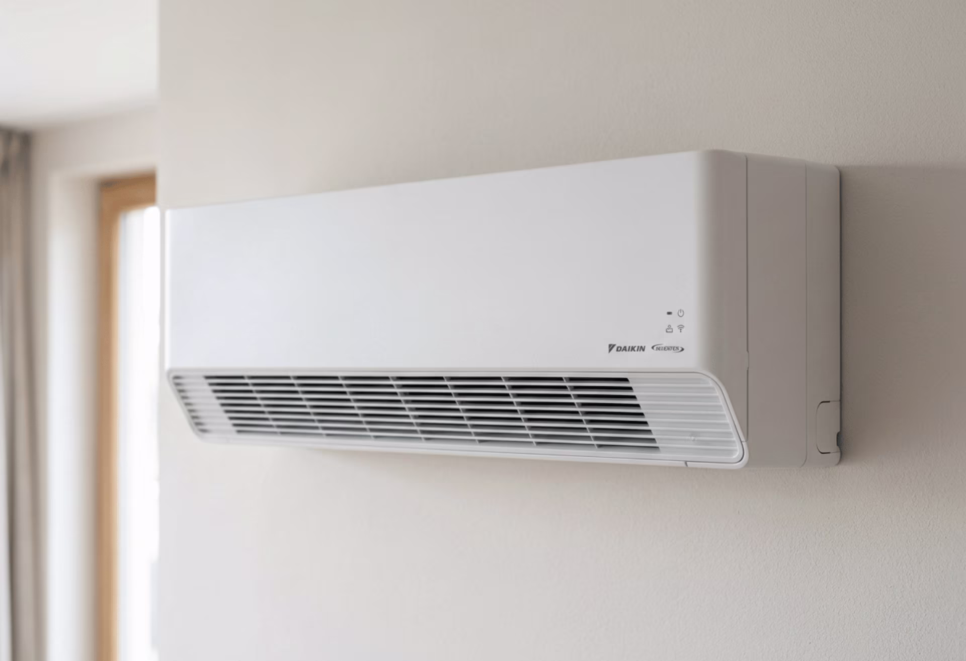 Matte white AC cover
