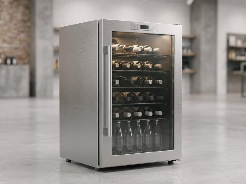 Metallic cabinet finish